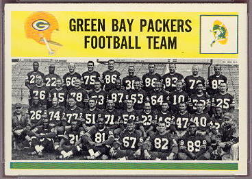 83 Green Bay Packers Team Card
